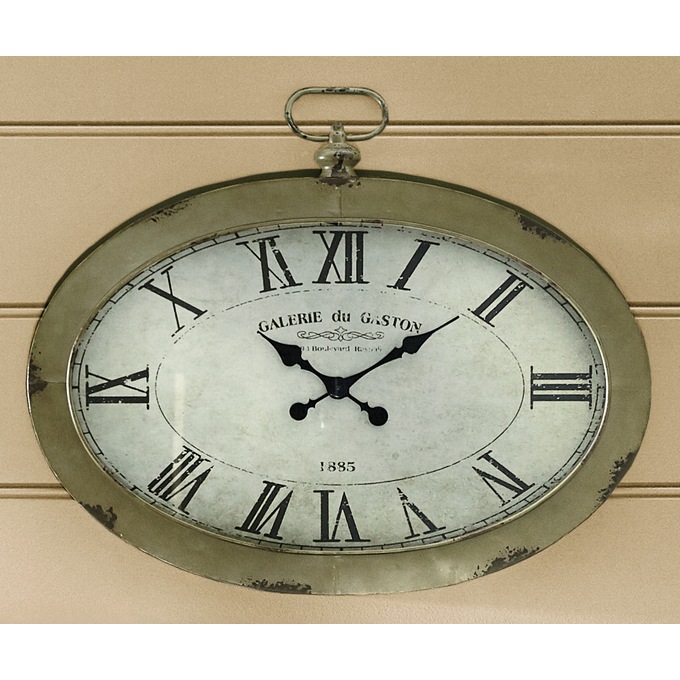 Oval Wall Clock, , large