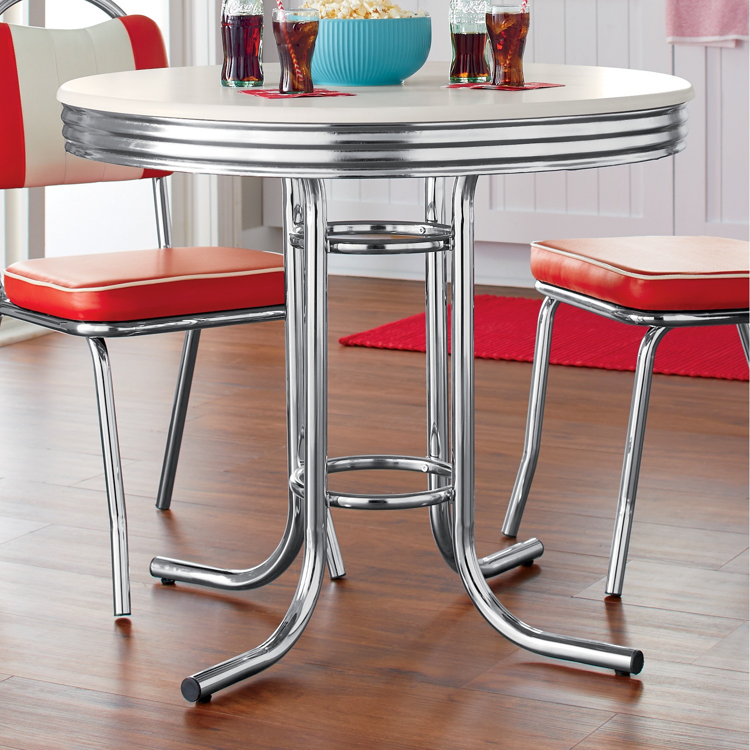 Retro Dining Table And Set Of 2 Java Joint Kitchen Chairs Ginny S