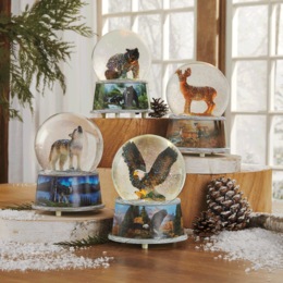 Lit Wildlife Waterglobe, , large