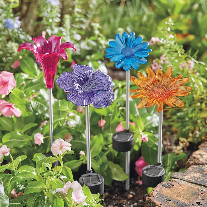 Large flower solar lights on sale