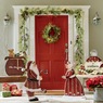 Lit Pine Garland and Lit Wreath, , large