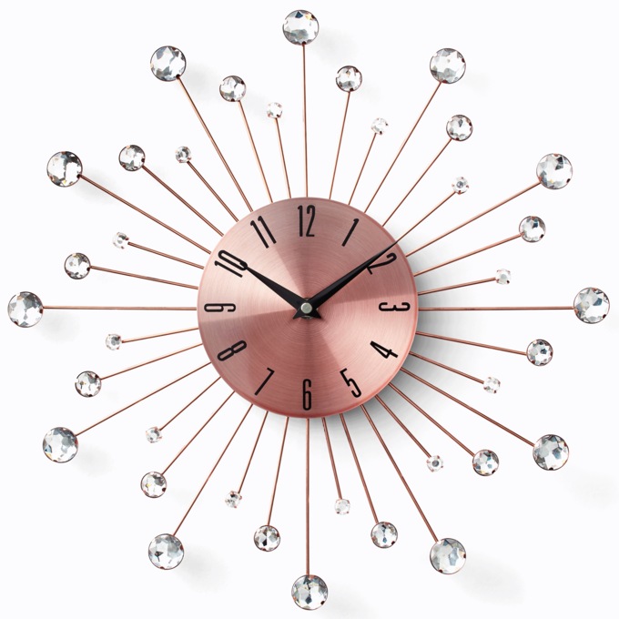 Glam Gem Wall Clock, , large
