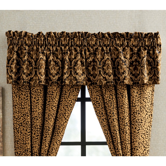 Bordeaux Jacquard Valance, , large