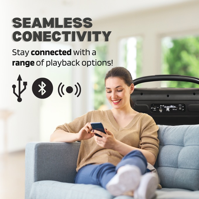 ProScan Portable Party Speaker with Bluetooth, , large