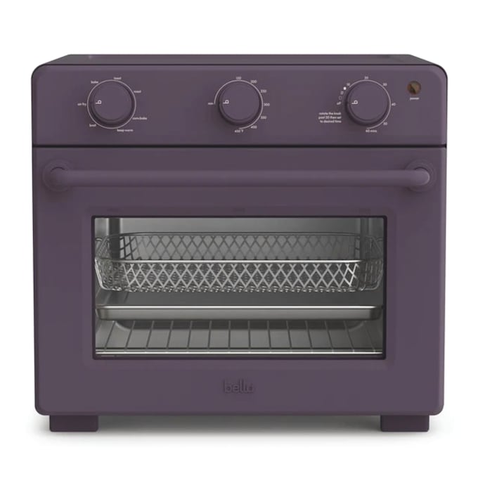 Bella 6-Slice Air Fry Toaster Oven, Plum, large