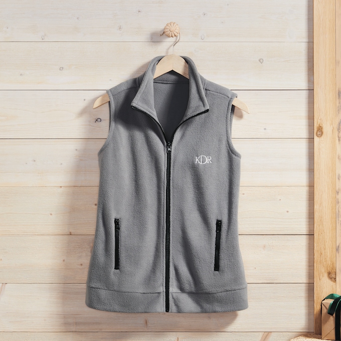 Personalized Women's Fleece Vest, , large