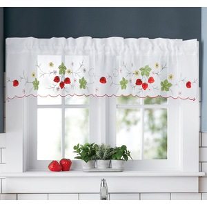 Strawberry Kitchen Valance, , large