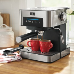 Tru Espresso Maker With Steam Wand, , large