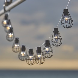 Solar Cage String Lights, , large