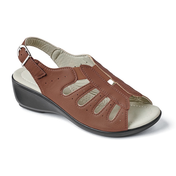 Women's Allison Wedge Sandal with Cushioned Insole, , large