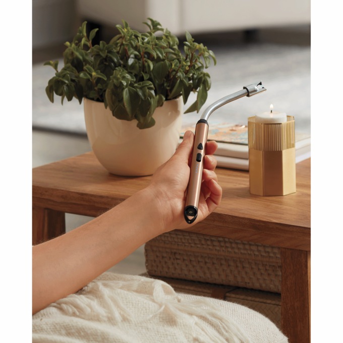 Rechargeable Electric Lighter, Rose Gold, large