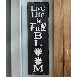 Live Life in Full Bloom Sign, , large