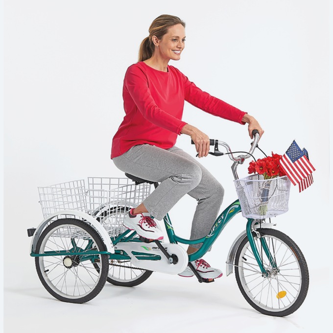 Adult tricycle for two new arrivals