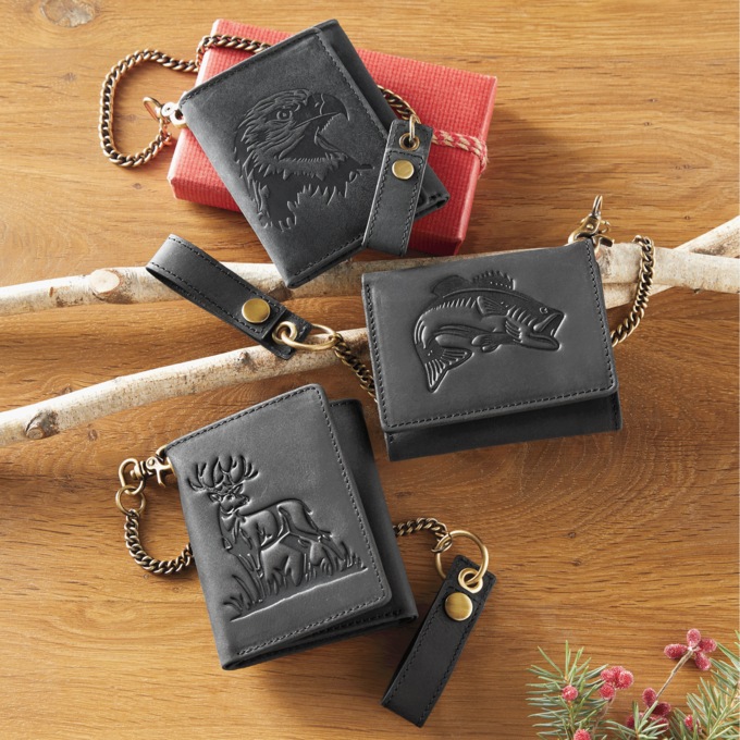 Leather Wildlife Wallet, , large