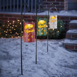 Solar Christmas Pathway Lantern, , large