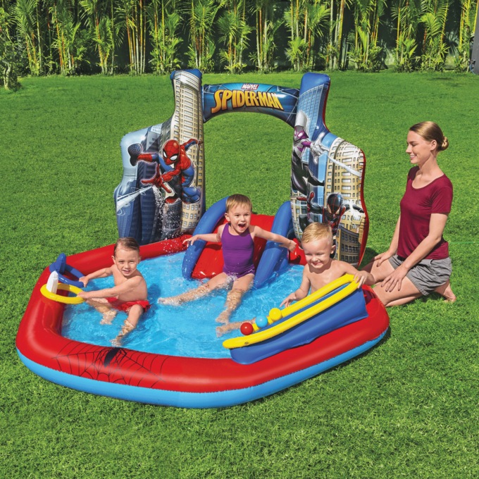 Spider-Man Inflatable Kids Water Play Center, , large