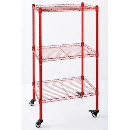 3-Tier Thin Mobile Tower Shelves, , large