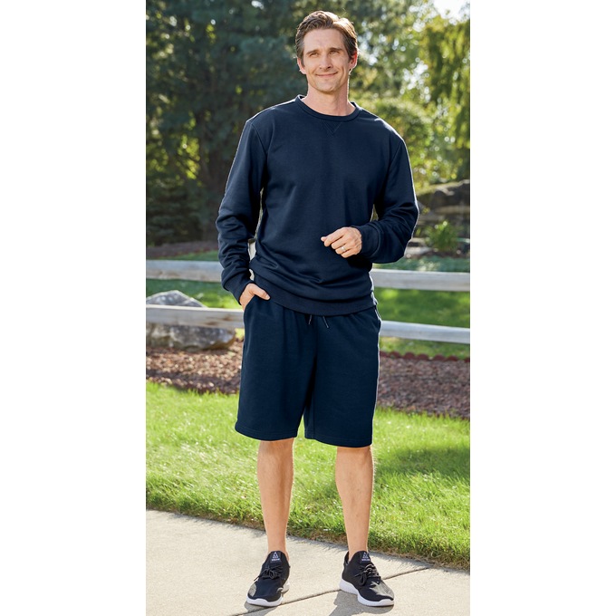 Comfort Crewneck and Sweat Shorts, , large