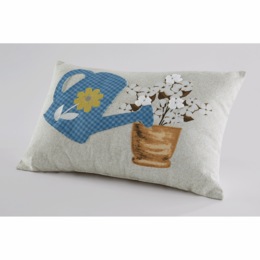 Spring Sprinkles Embroidered Pillow, , large