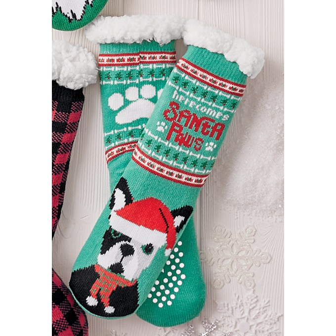 Holiday Slipper Socks, , large