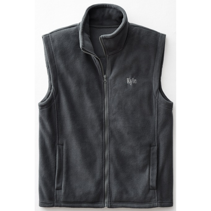 Men's Personalized Fleece Vest, , large