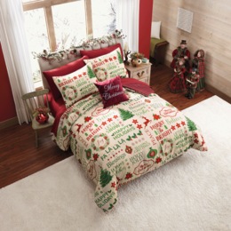 4-pc. Christmas Nostalgia Comforter Set, , large