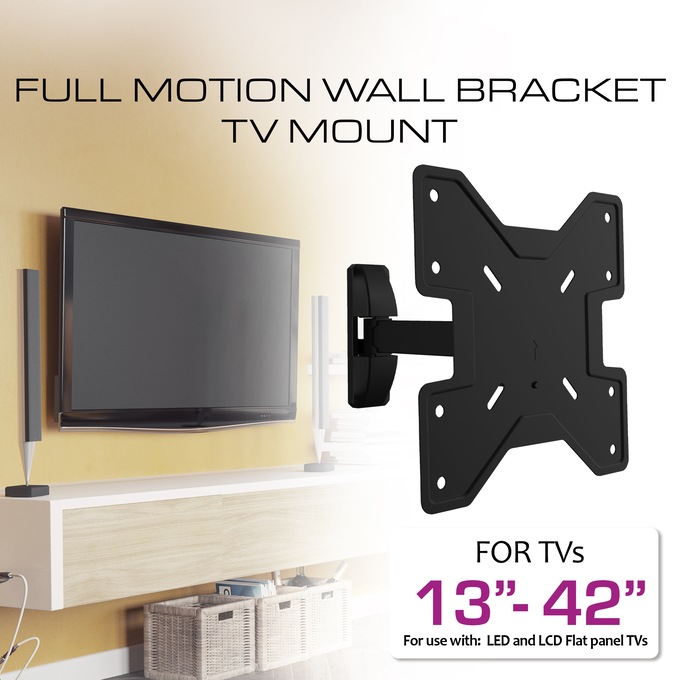 Xtreme TV Full Motion Wall Mount 13&ndash;42", , large