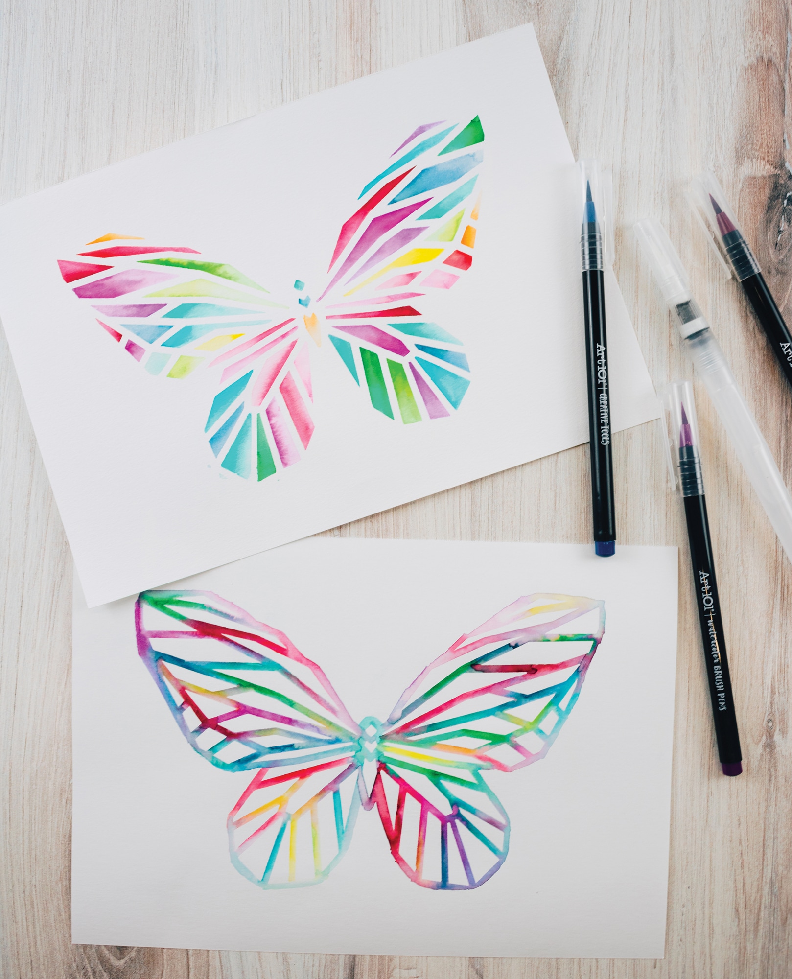 art 101 watercolor brush pens how to use