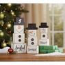 Set of 3 Wooden Snowmen, , large