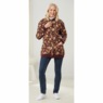 Snap-Front Cotton-Blend Women's Cardigan, , large