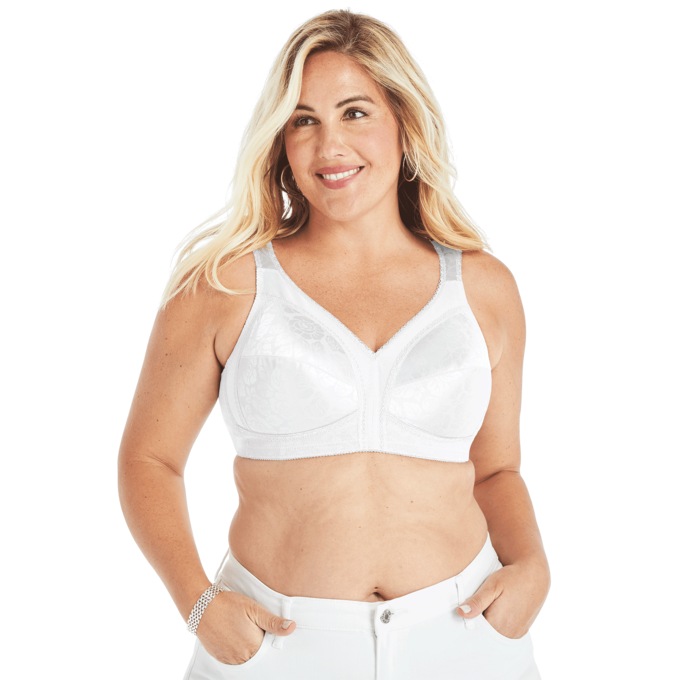 Playtex&reg; 18 Hour&reg; Comfort-Strap Bra, White, large