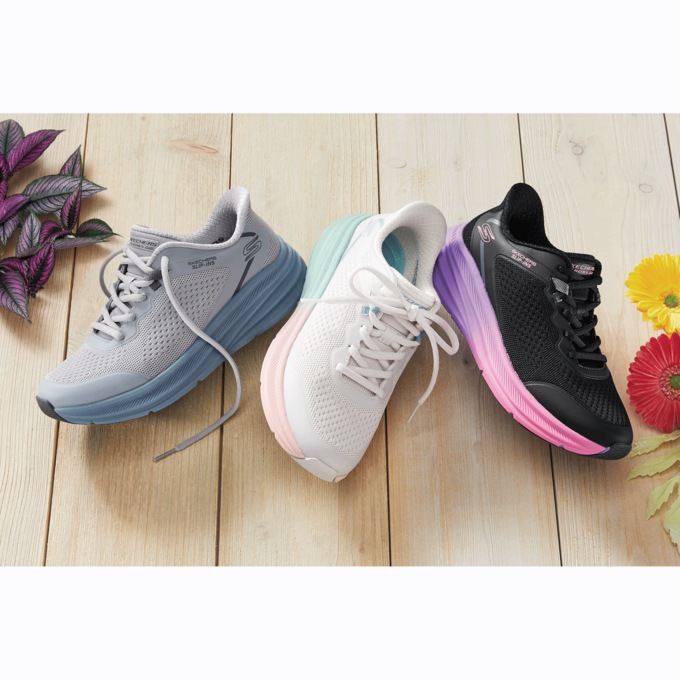 BOBS Slip-Ins Skillz Shoe by Skechers with Memory Foam and Heel Pillow, , large