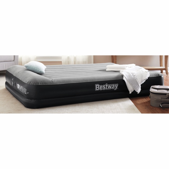 Bestway Tritech 14" Air Mattress with Built-In Electric Pump, , large