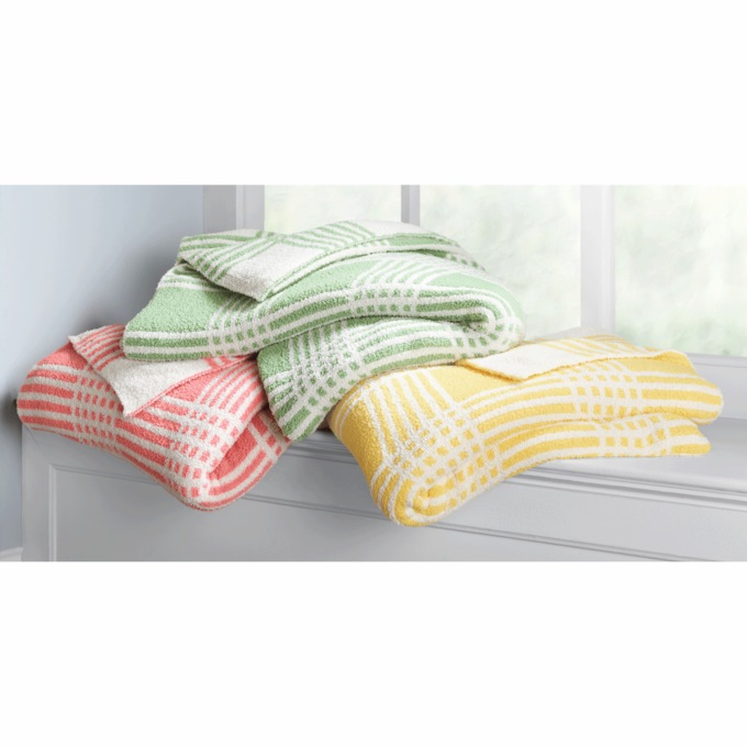 Reversible Knit Windowpane Blanket, , large