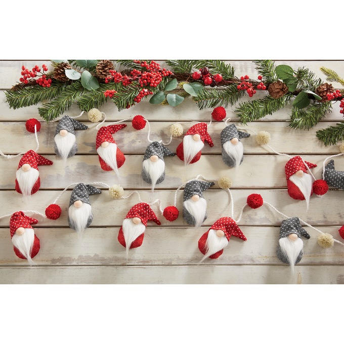 Holiday Gnome Garland, , large