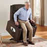 Colton Lift Recliner with Heat & Massage, Brown, large