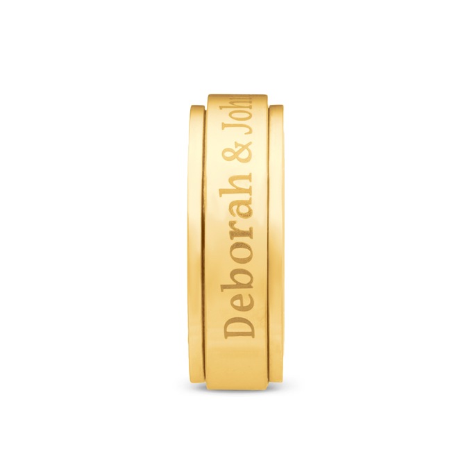 Personalized Message Spinner Ring, , large