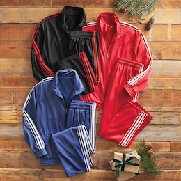 Casual 2-Piece Men&#39;s Active Set with Side Stripe Accents, , large