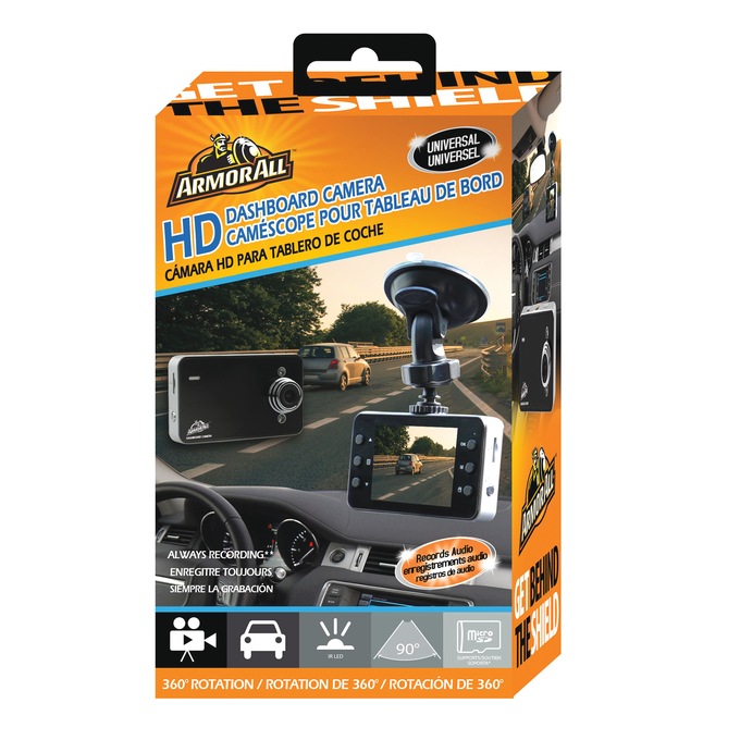 ArmorAll HD Dashboard Camera, Black, large