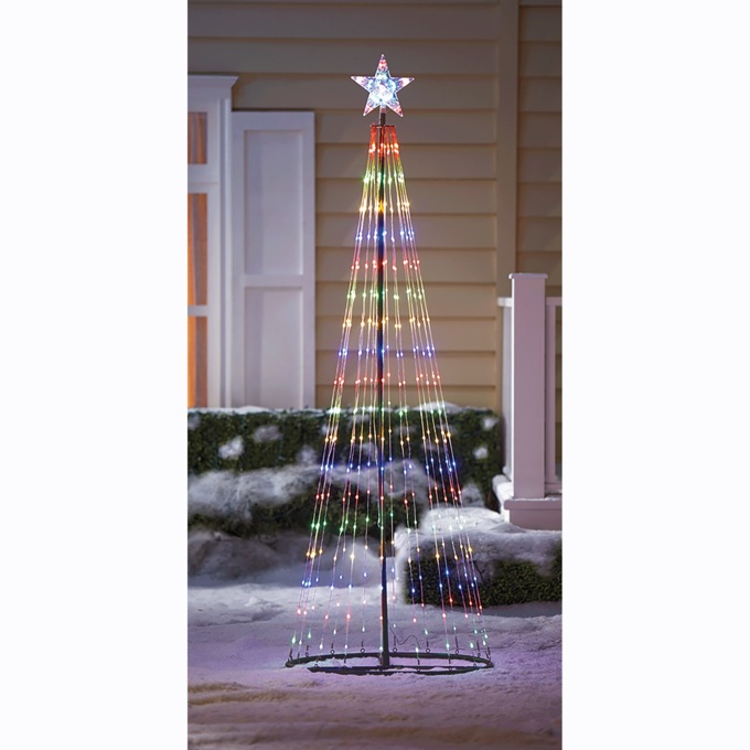 Light Show Cone Christmas Tree, , large