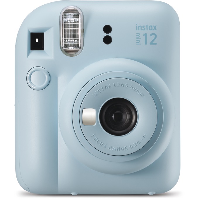 Fujifilm Instax Mini 12 Instant Camera with Built-In Selfie Mirror, Pastel Blue, large