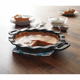Pre-Seasoned Cast Iron Pie Pan, , large