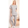 Short-Sleeve Henley Pant Set, , large