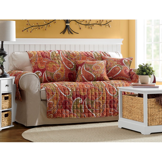 Quilted Furniture Protector and Pillow Cover, , large