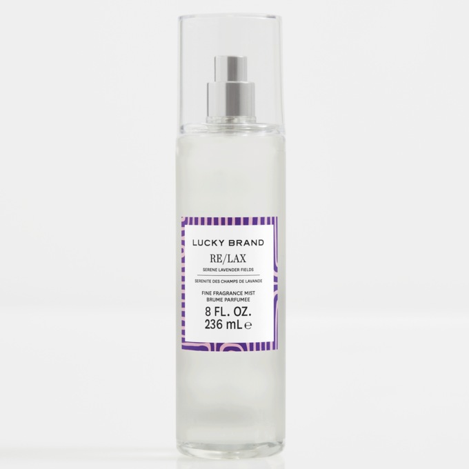 Lucky Brand Re/Lax Serene Lavender Fields Body Mist, Clear, large