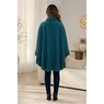 Sherpa-Trimmed Matching Fleece Cape with Gloves, , large