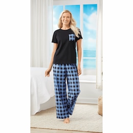 3-pc. Plaid PJ Set, , large