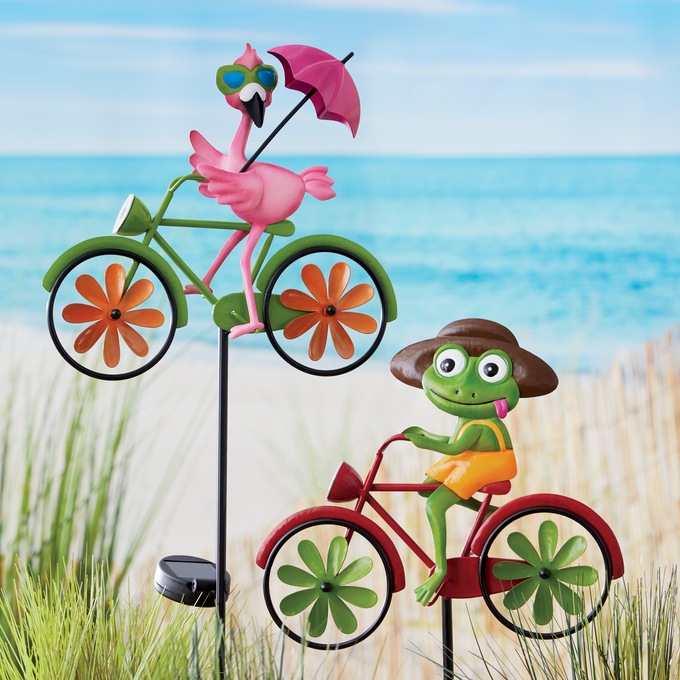 Solar Bike Wind Spinners - Buy 2 and Save, , large