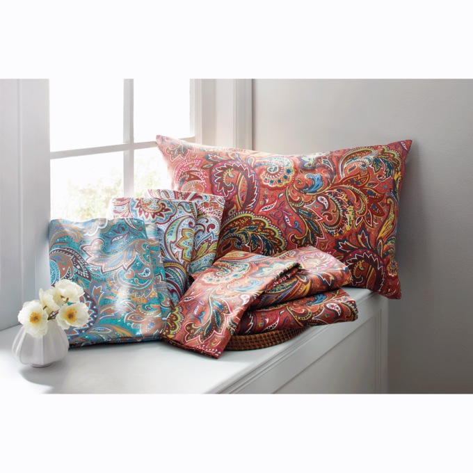 Color Connection Paisley Microfiber Sheet Set, , large