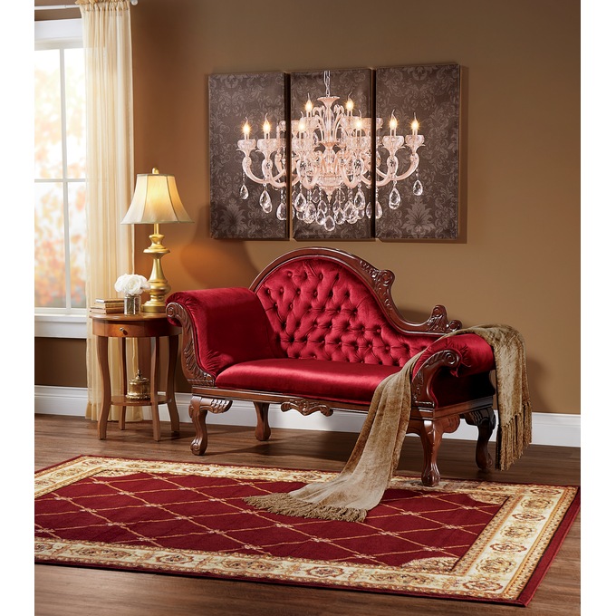 Lit Embellished Chandelier Canvas, , large